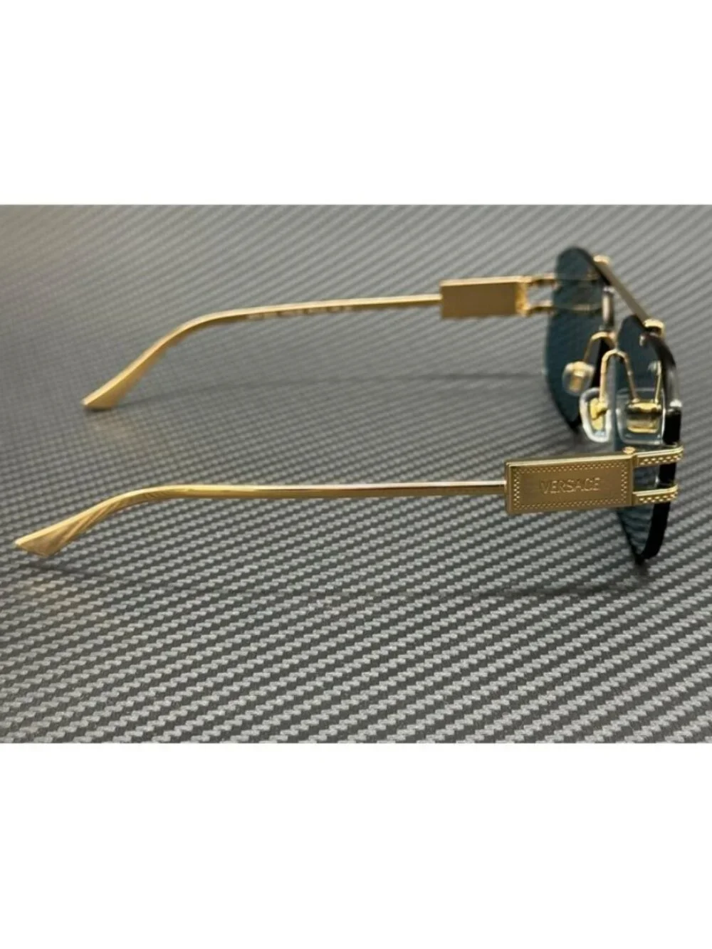 New Versace Men Gold Sunglasses 60-13-140
